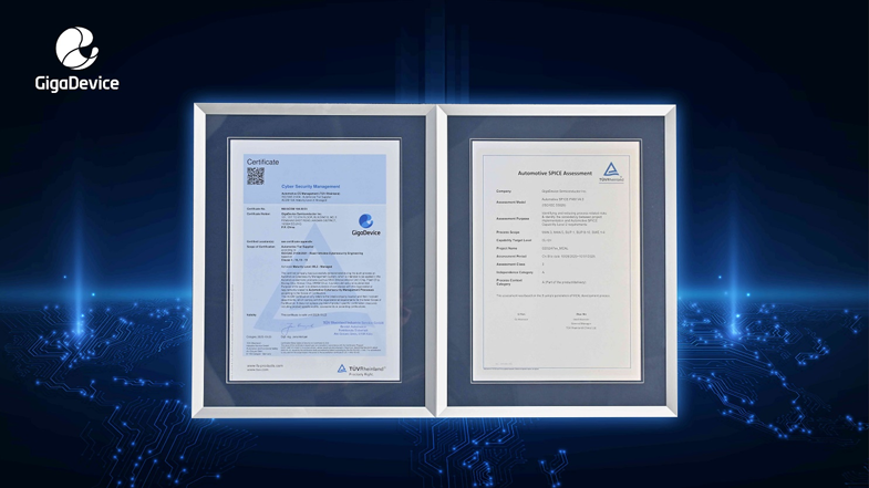 權(quán)威認證+生態(tài)合作，兆易創(chuàng)新車規(guī)芯片獲ISO 21434與ASPICE CL2國際認可